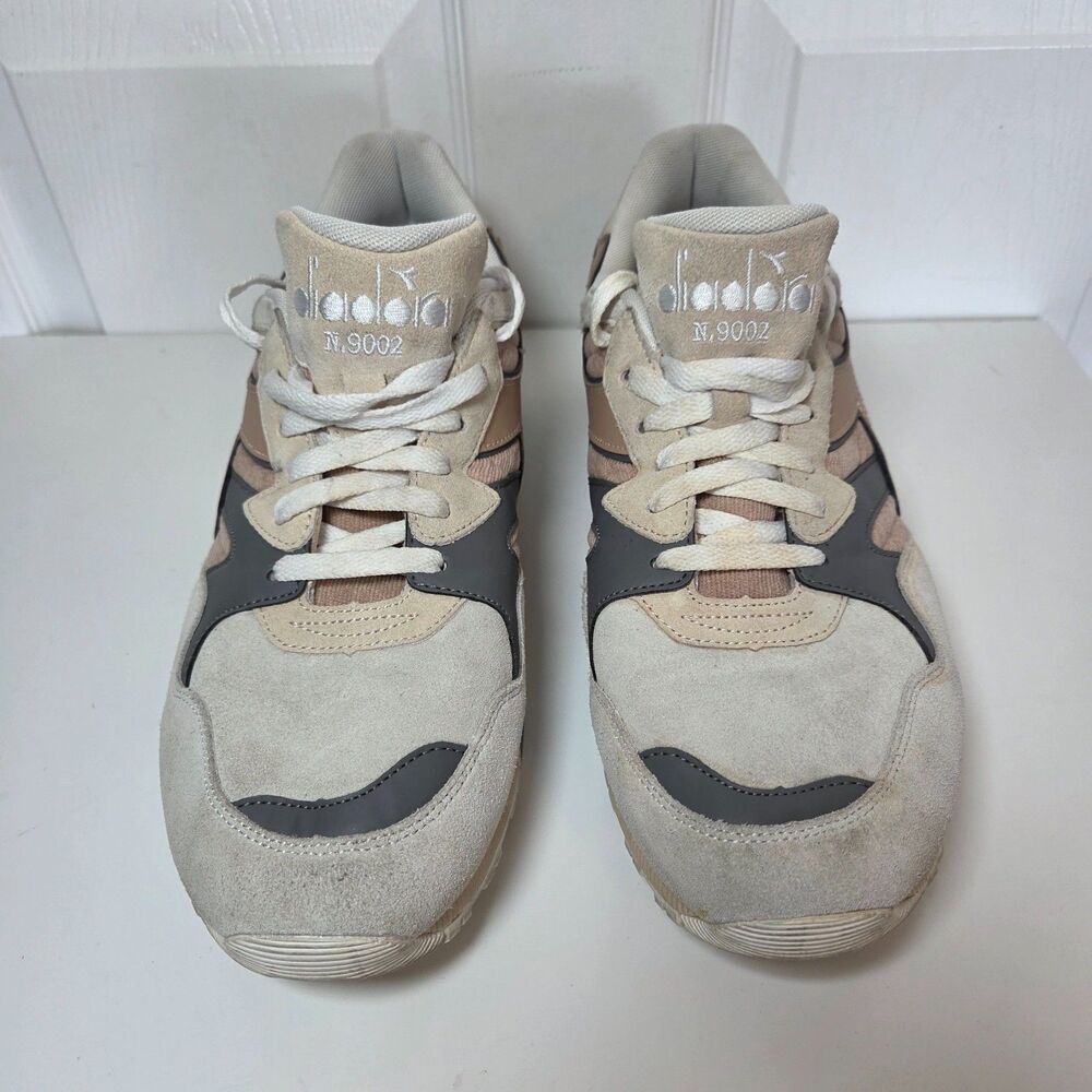 Diadora Men's N9002 Size 12 Tan & Gray Rugby Tan Athletic Shoes Lace Up Low Top